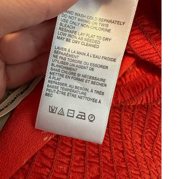 Urban Outfitters Floral Cropped Smocked Puff Long Sleeves Peasant Top size Large - Picture 8 of 11